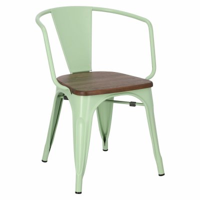 Krzesło Paris Arms Wood zielone sosna or zech