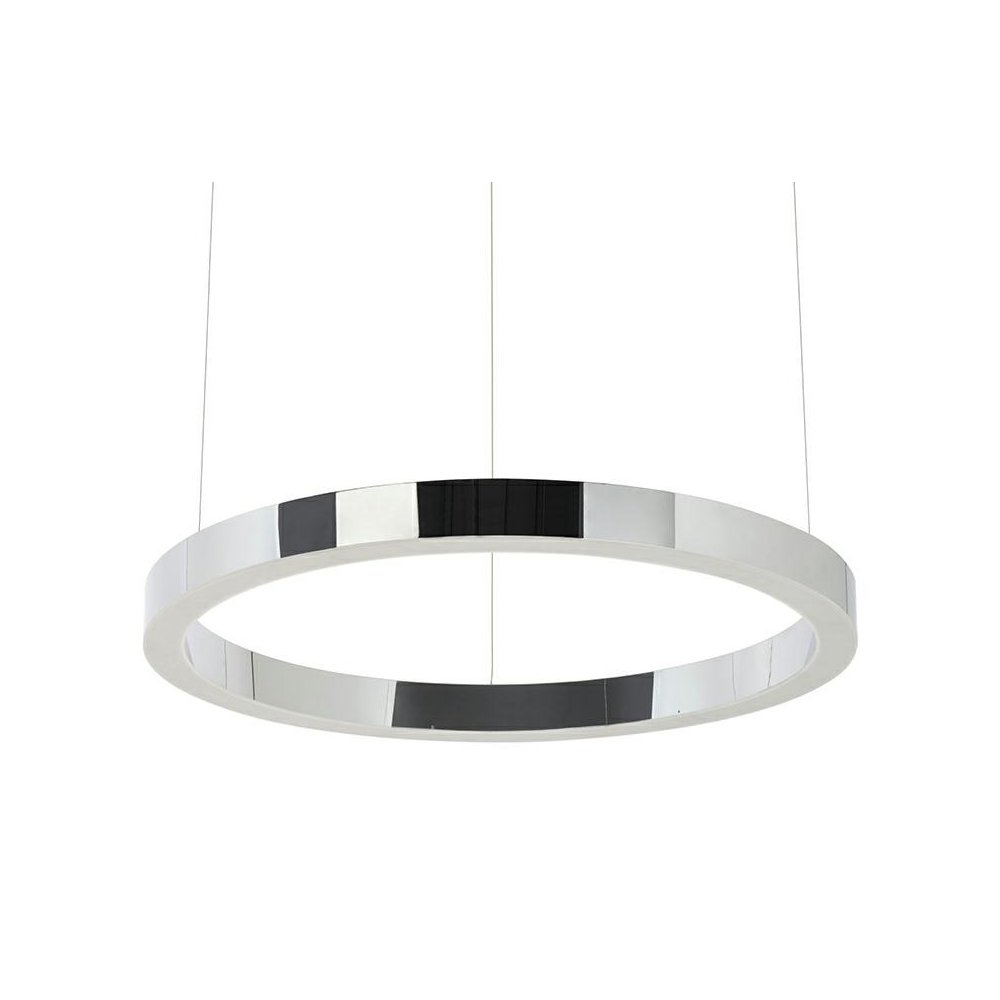 Lampa wisząca RING 60 srebrna - LED, stal polerowana