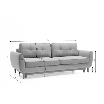 Oland - Sofa 3 os.