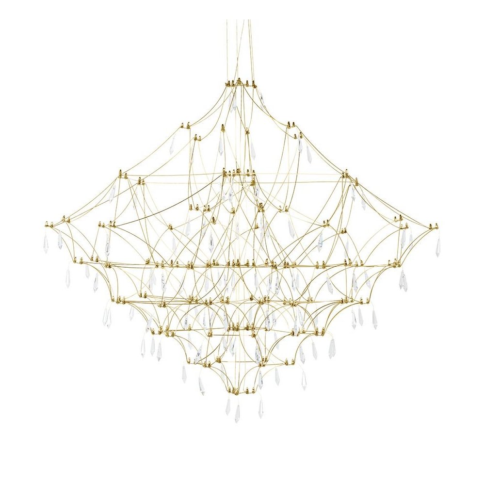 Lampa wisząca CONSTELATION 120 GOLD - LED, stal szczotkowana