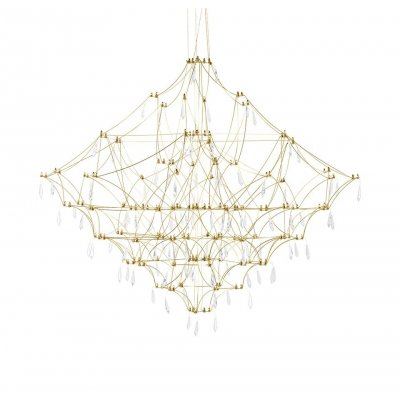 Lampa wisząca CONSTELATION 100 GOLD - LED, stal szczotkowana
