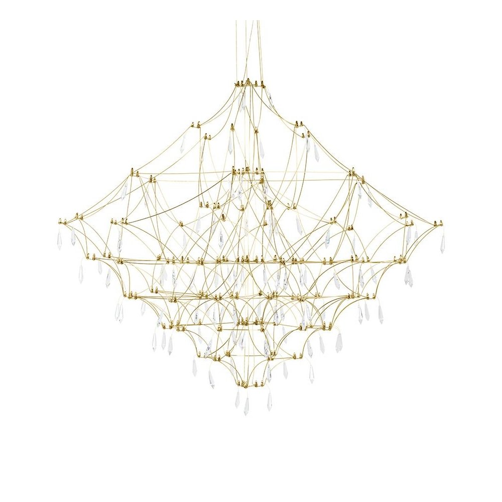 Lampa wisząca CONSTELATION 100 GOLD - LED, stal szczotkowana