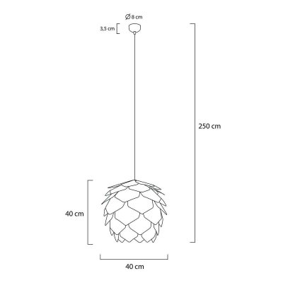 Lampa wisząca SZYSZKA CONO 43