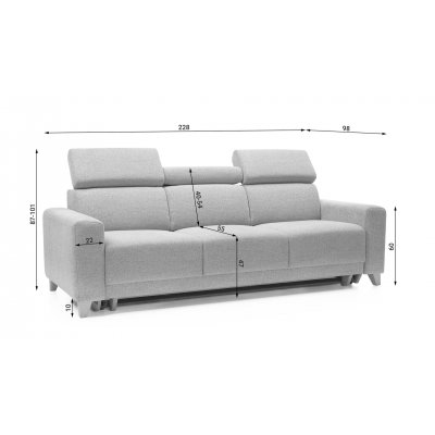 Kelly - Sofa 3 os.