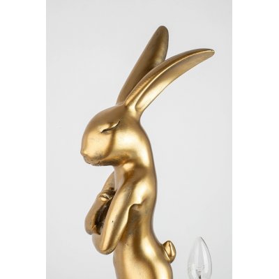 KARE lampa stołowa RABBIT 50 cm złota / biała