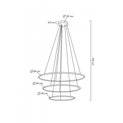 MOOSEE lampa wisząca RING SLIM S złota