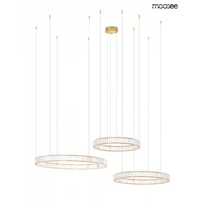 MOOSEE lampa wisząca LIBERTY 3B złota