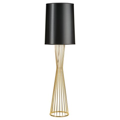 Lampa podłogowa FILO-1 czarno - złota 145 cm