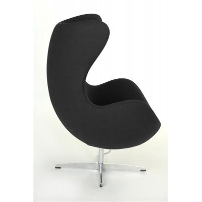 Fotel Jajo czarny kaszmir 1 Premium