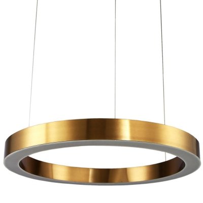 Lampa wisząca CIRCLE 100 LED mosiądz szczotkowany 100 cm