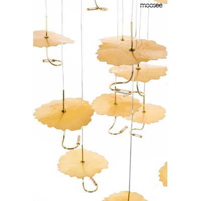 MOOSEE lampa wisząca LEAFS DISC złota