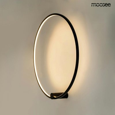 MOOSEE lampa ścienna HOOP 60 czarna