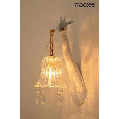 MOOSEE lampa ścienna GIRAFFE biała