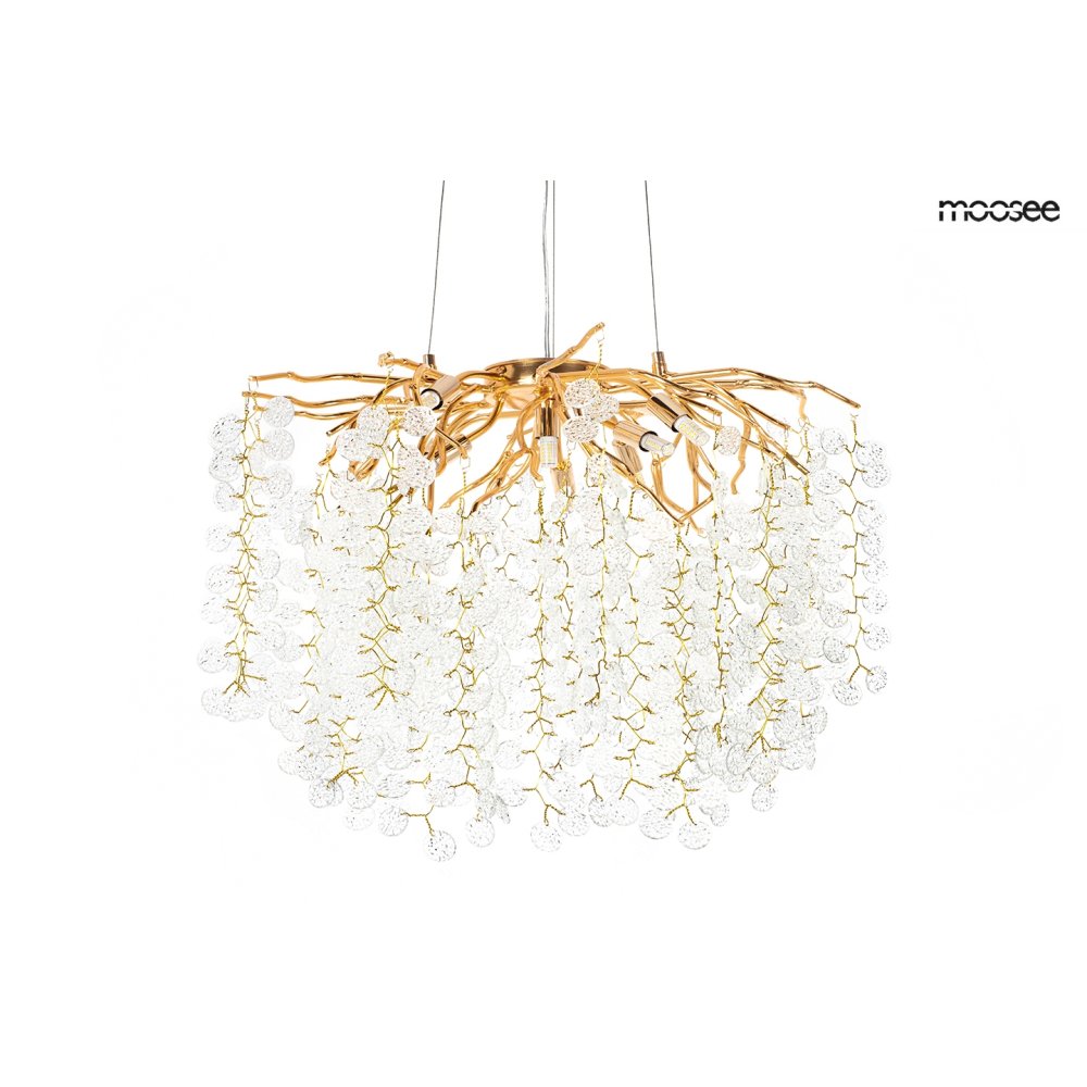 MOOSEE lampa wisząca RIVIERA 80 złota /   clear