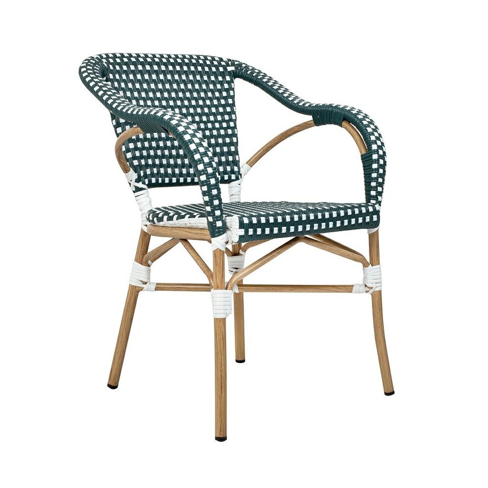 Krzesło CAFE MIRAMAR turkus / morski      rattan