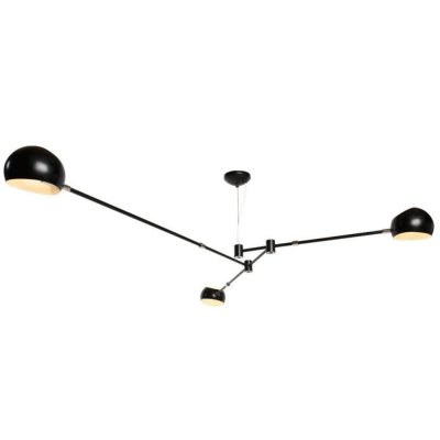 Lampa wisząca ASTRONOMY-3 czarna 175 cm