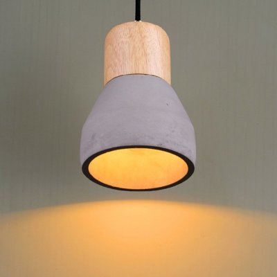 Lampa wisząca CONCRETE czarny beton 12 cm