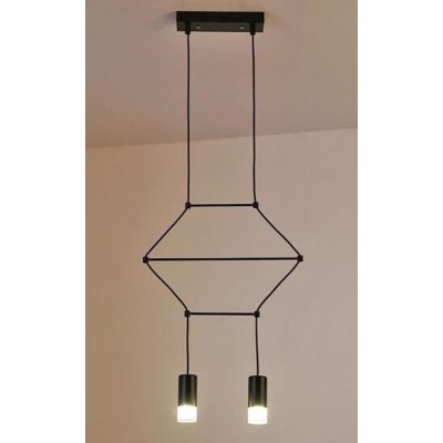 Lampa wisząca LINEA-2 czarna 35 cm