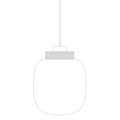 Lampa wisząca BOOM LED bursztynowo złota 25 cm