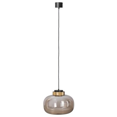 Lampa wisząca BOOM LED bursztynowo złota 35 cm