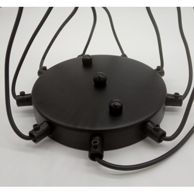 Lampa wisząca LINEA-9 czarna