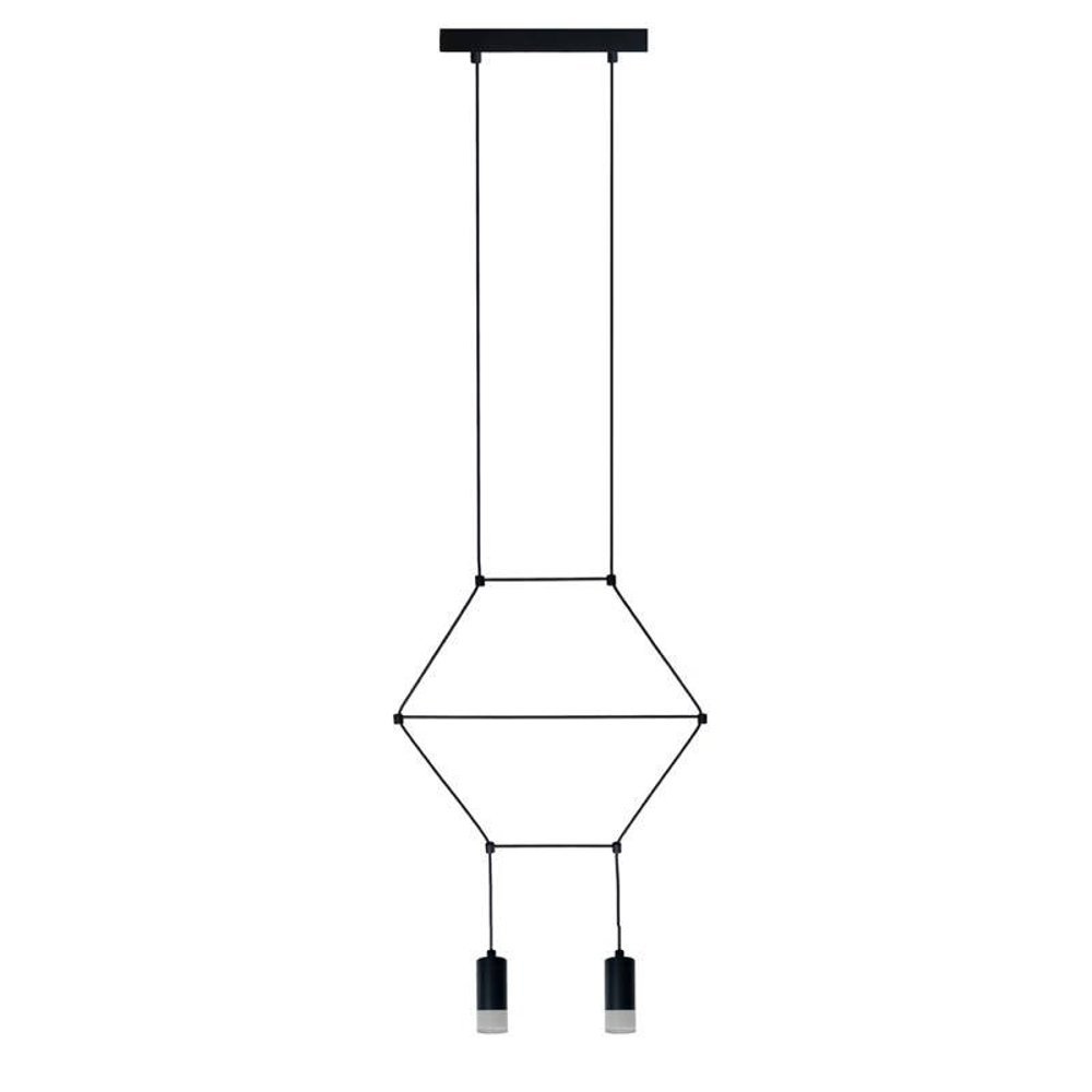 Lampa wisząca LINEA-2 czarna 35 cm