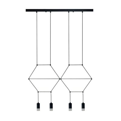 Lampa wisząca LINEA-4 LONG czarna 70 cm