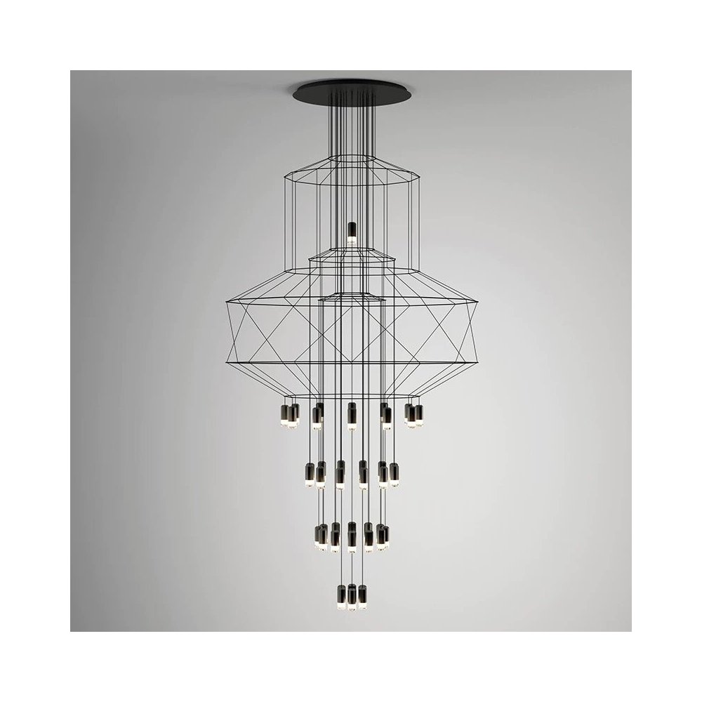 Lampa wisząca LINEA-43 czarna 90 cm