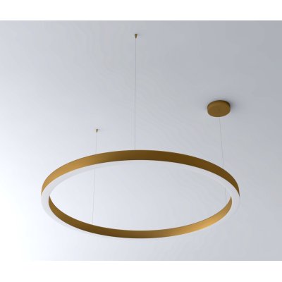 Lampa wisząca CIRCLE 100 LED mosiądz szczotkowany 100 cm