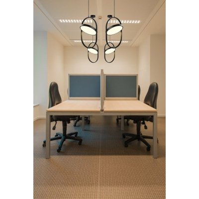 Lampa wisząca ELIPSE L LED czarna 65 cm