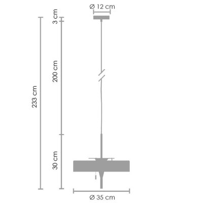 Lampa wisząca ARTDECO czarno - złota 35 cm