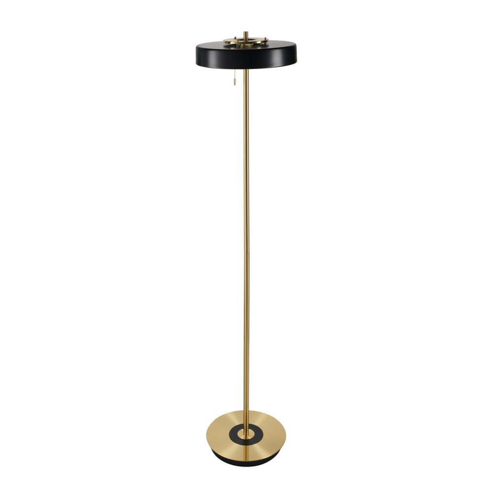 Lampa podłogowa ARTDECO czarno - złota 162 cm