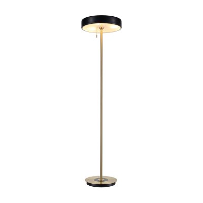 Lampa podłogowa ARTDECO czarno - złota 162 cm