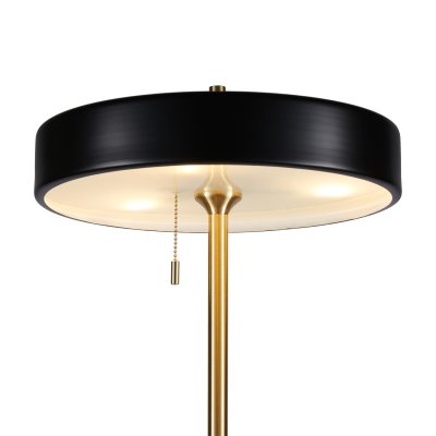 Lampa podłogowa ARTDECO czarno - złota 162 cm