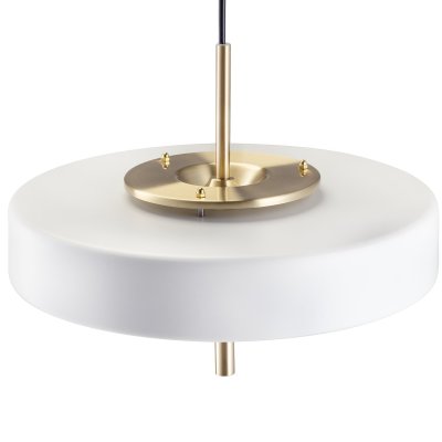 Lampa wisząca ARTDECO biało - złota 35 cm