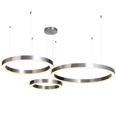 Lampa wisząca CIRCLE 60 LED nikiel szczotkowany 60 cm