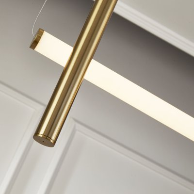 Lampa wisząca O-LINE S-4 LED mosiądz 79 cm