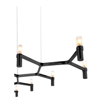 Lampa wisząca CANDLES-12B czarna 106 cm