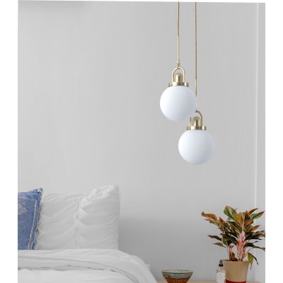 Lampa wisząca PEARL złota 20 cm