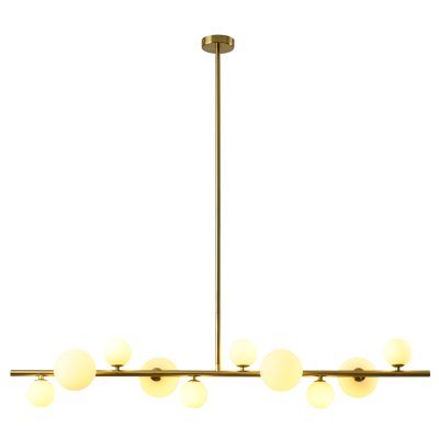 Lampa wisząca MILKY DROP złota 120 cm