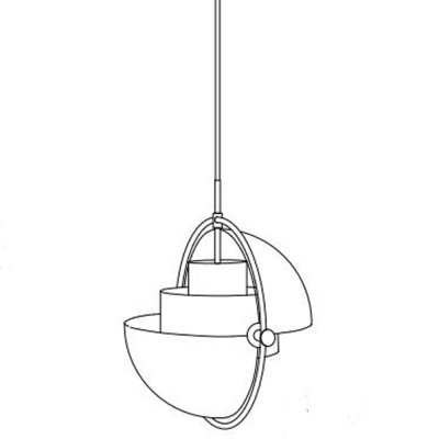 Lampa wisząca MOBILE chrom 38 cm