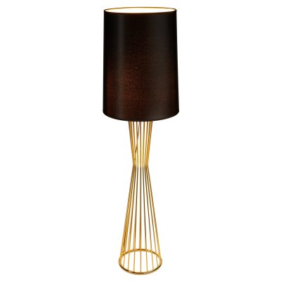 Lampa podłogowa FILO-1 czarno - złota 145 cm