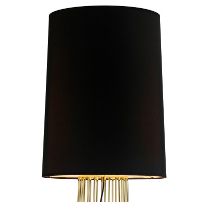 Lampa podłogowa FILO-1 czarno - złota 145 cm