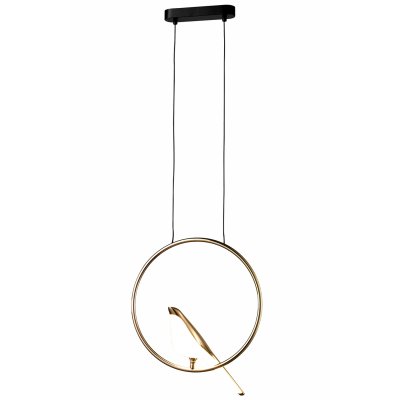 Lampa wisząca BIRD TIT LED złota 35 cm