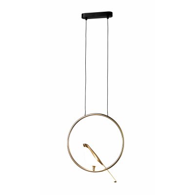 Lampa wisząca BIRD TIT LED złota 35 cm