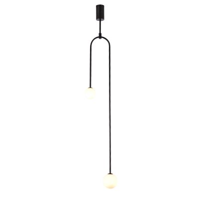 Lampa wisząca LOOP czarna 123 cm