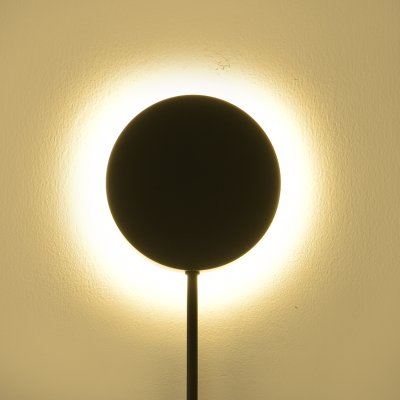 Lampa ścienna CLEX - 4 LED czarna 112 cm