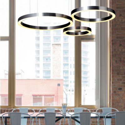 Lampa wisząca CIRCLE 120 LED tytan szczotkowany 120 cm