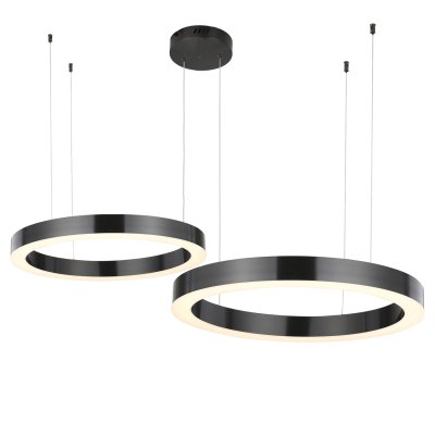 Lampa wisząca CIRCLE 40+60 LED tytanowa 1 podsufitce