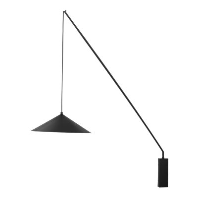 Lampa ścienna SWING czarna 140 cm